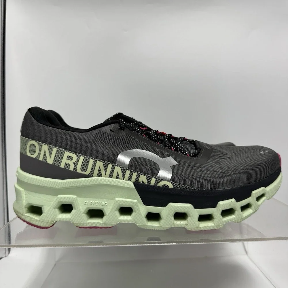 On Cloudmonster 2 Running Shoes Asphalt/Lima 3ME10122541 Men's Size 12